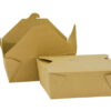 Kraft Food Box Deli Takeaway Noodles Rice Pasta Folding Lids Biodegradable