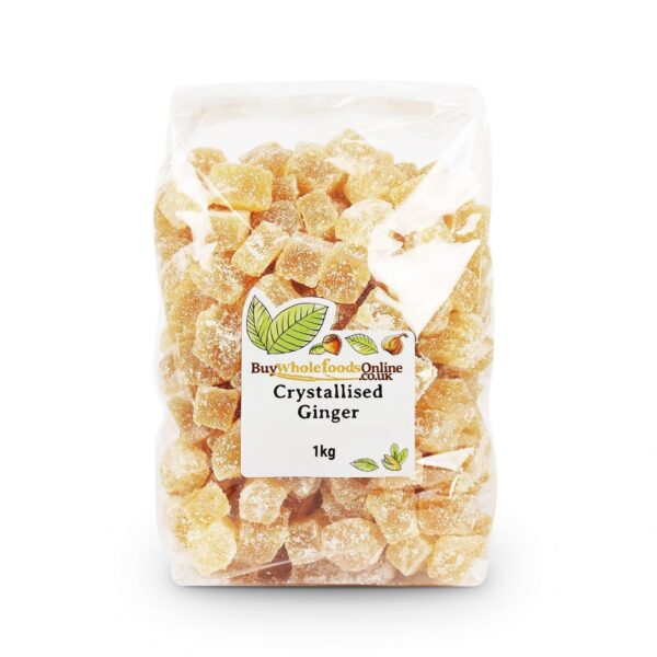 Candied Crystallised Ginger Pieces | 1kg Bulk | Buy Whole Foods Online