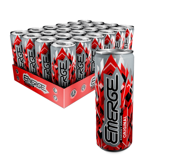 Emerge Regular Energy & Fitness Drink 250ml (Pack of 24) Cans