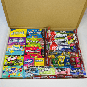 American Sweets/Candy Gift Box - Mike&Ike - AirHeads - Jolly Ranchers - Nerds