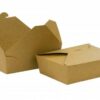 Kraft Food Box Deli Takeaway Noodles Rice Pasta Folding Lids Biodegradable