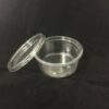 # 100 Round Food Containers Plastic Clear Tubs & Lids Deli Pots 8oz CUP080/