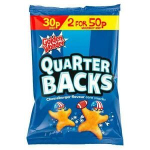 Golden Wonder Quarter Backs Cheeseburger Flavour Snacks 25g 36 Pack