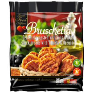 Bruschetta Snack Breads with Tomato & Oregano 12 x 150g by Great Food Affairs