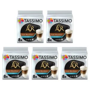 Tassimo L'OR Skinny Latte Macchiato Pack of 5 (Total of 40 Coffee Pods)