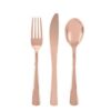 ROSE GOLD FOIL Party Tableware Disposable Birthday Supplies Event Decorations